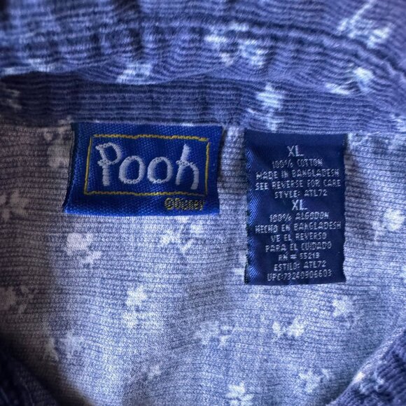 Vtg Tigger Disney Corduroy Shirt Womens XL Embroidered Floral Winnie The Pooh - Picture 3 of 6